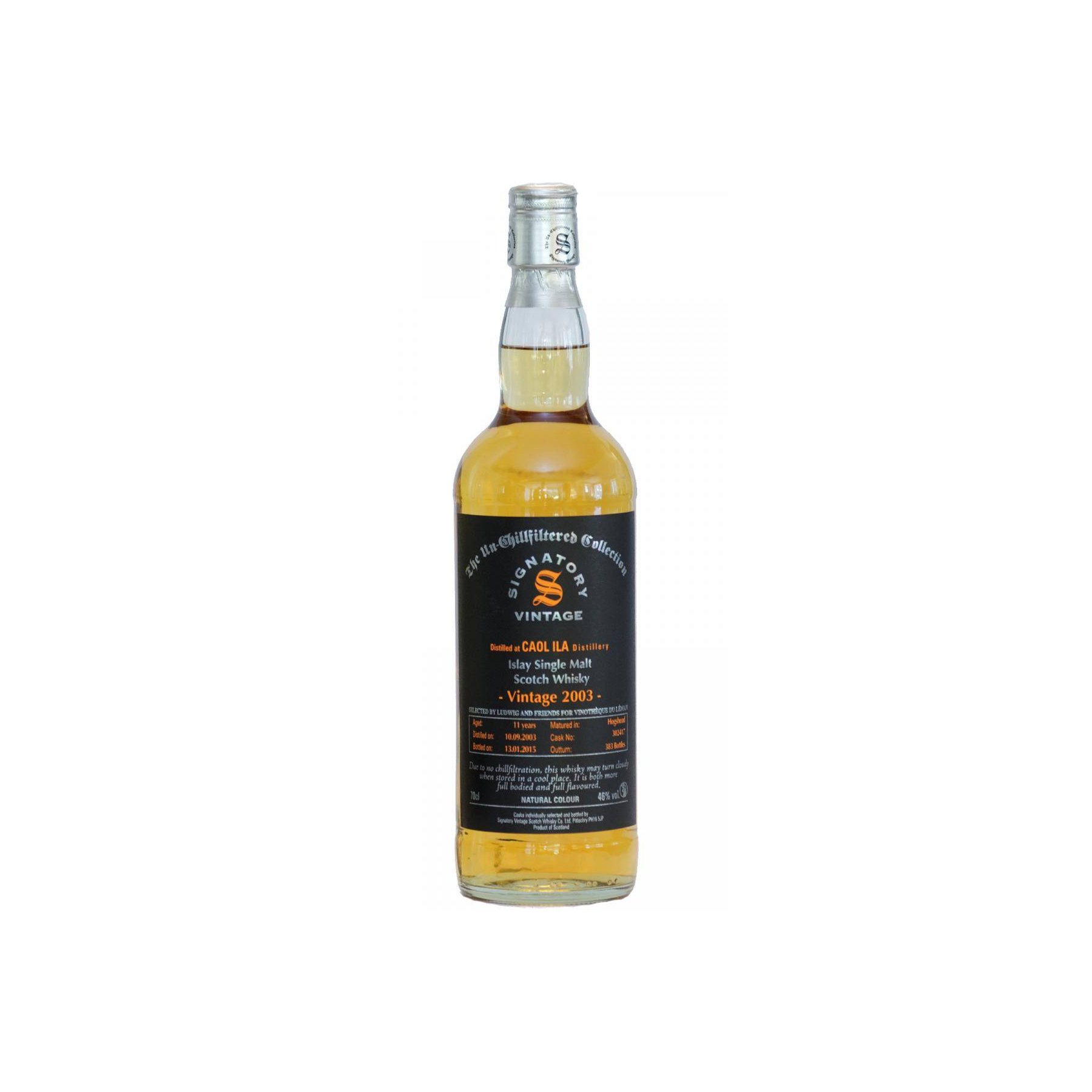 Caol Ila The Un-Chillfiltered Collection 2003 11 Years Single Malt Whisky 2
