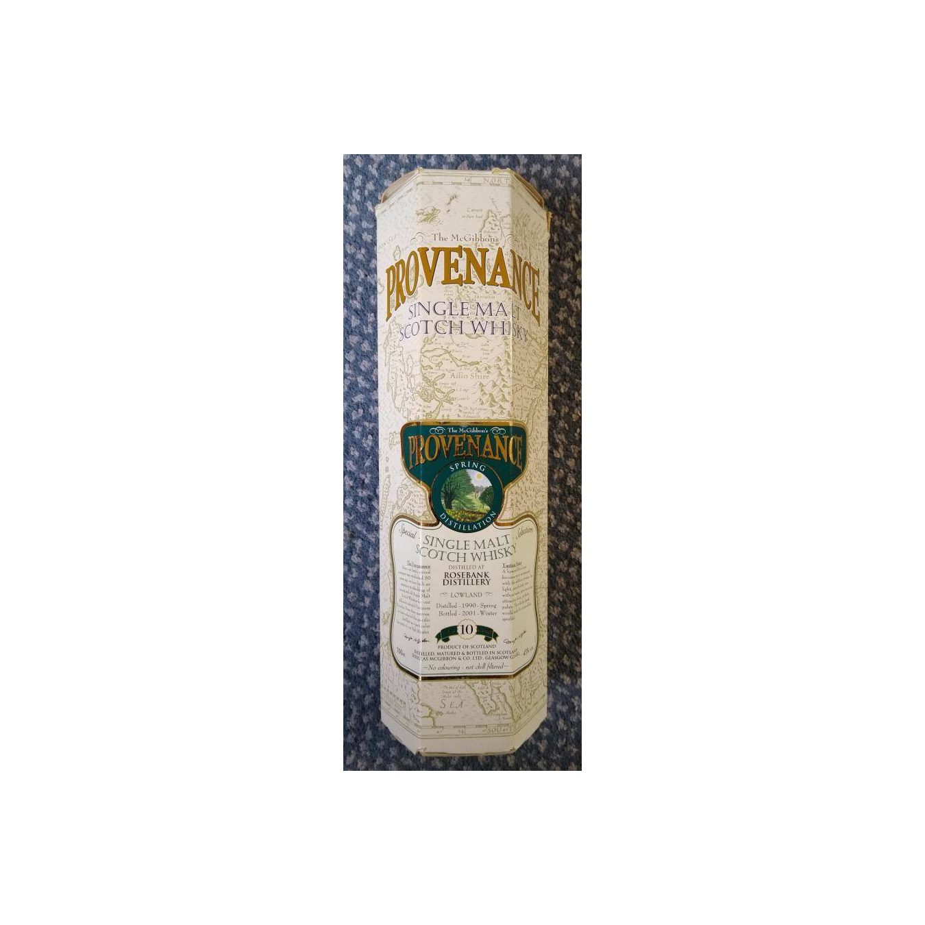 Rosebank McGibbon's Provenance 1990 10 Years Single Malt Whisky 2