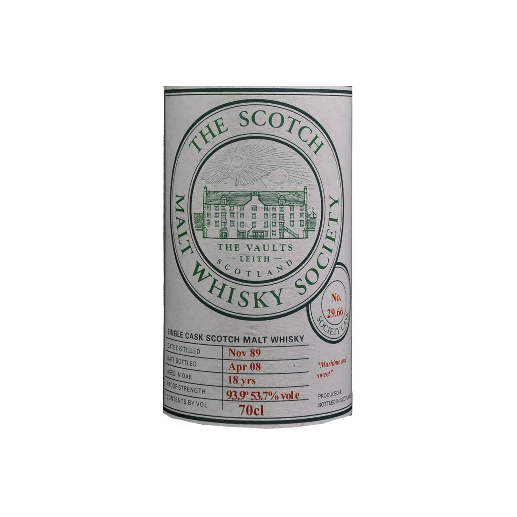 The Scotch Malt Whisky Society 1989 18 Years Single Malt Whisky 2