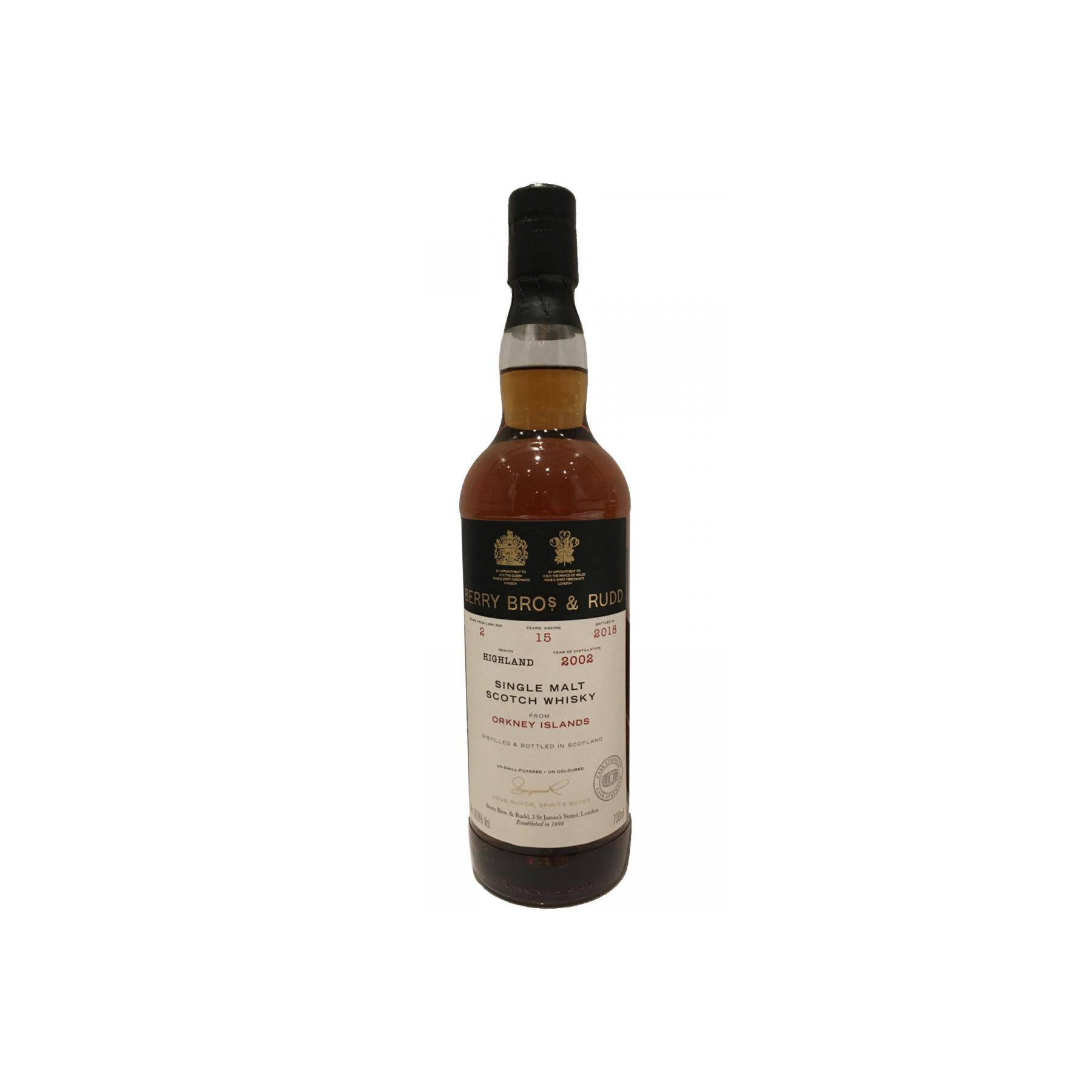 Berry Bros. & Rudd 2002 15 Years Single Malt Whisky