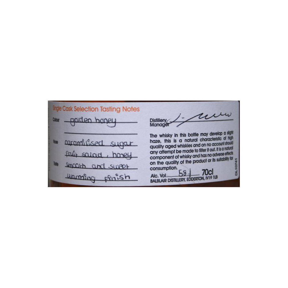 Balblair 2008 11 Years Single Malt Whisky 3