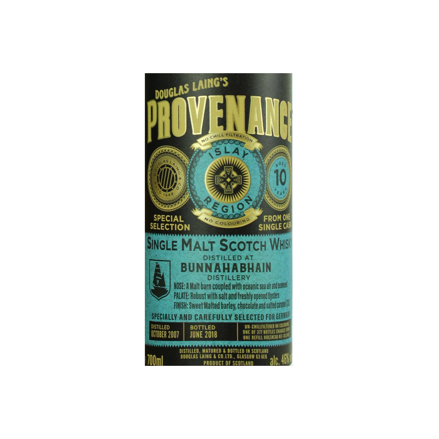 Bunnahabhain 2007 10 Years Single Malt Whisky 3