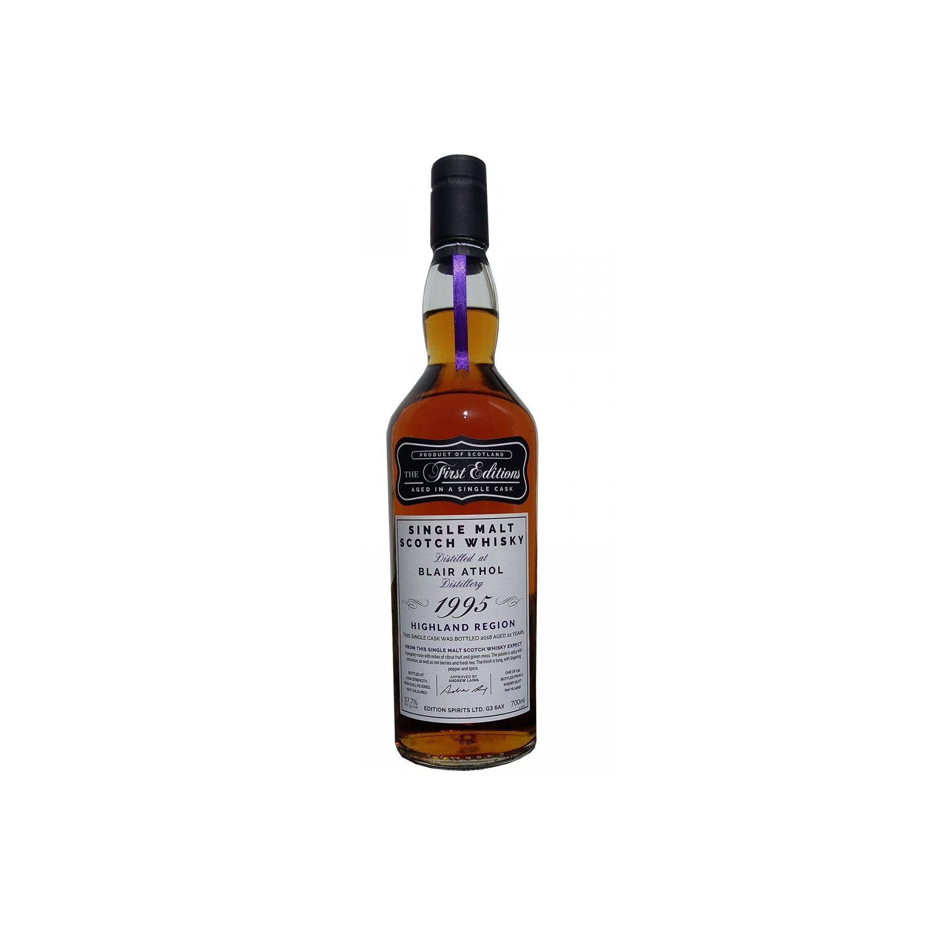 Blair Athol The First Editions 1995 22 Years Single Malt Whisky
