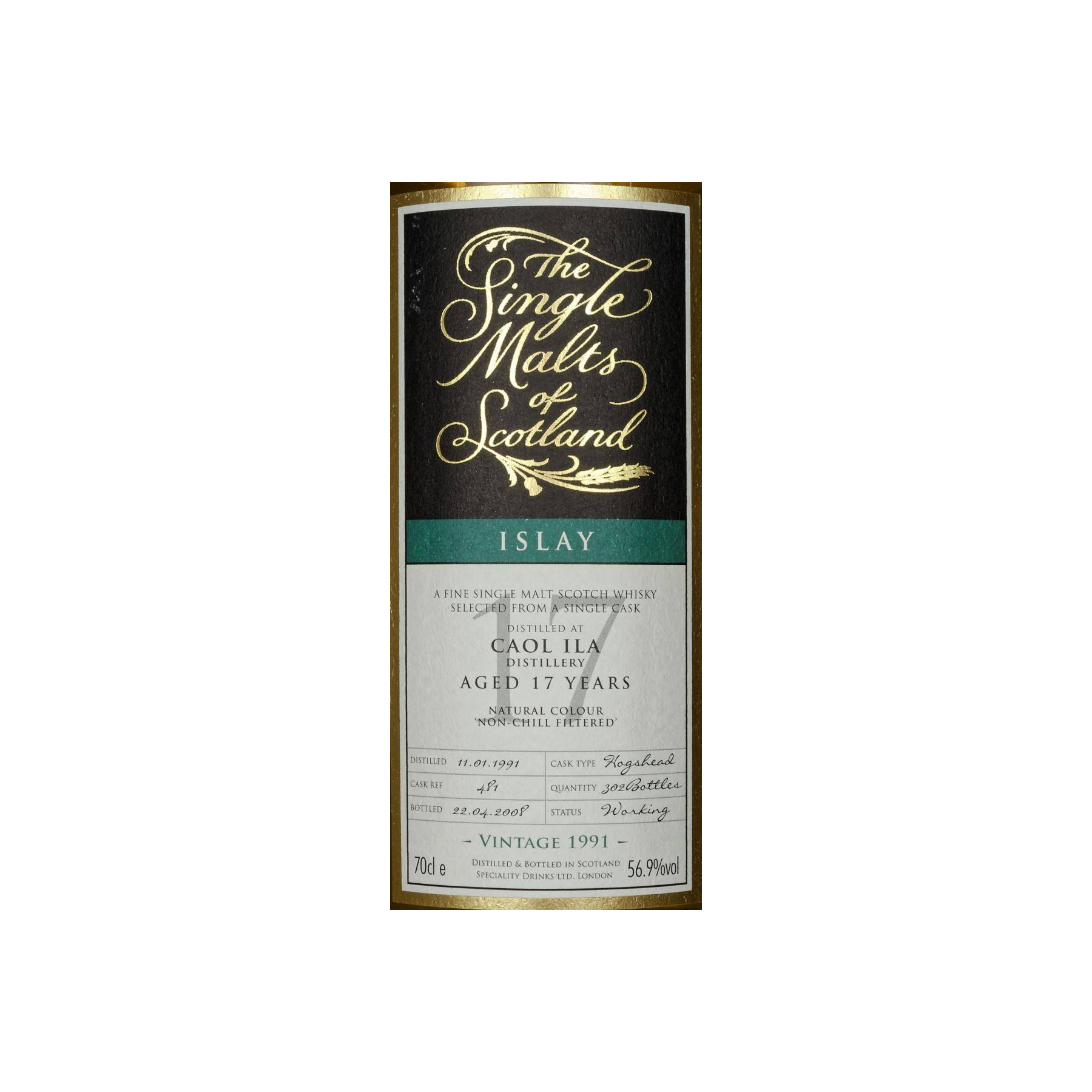 Caol Ila The Single Malts of Scotland 1991 17 Years Single Malt Whisky 3