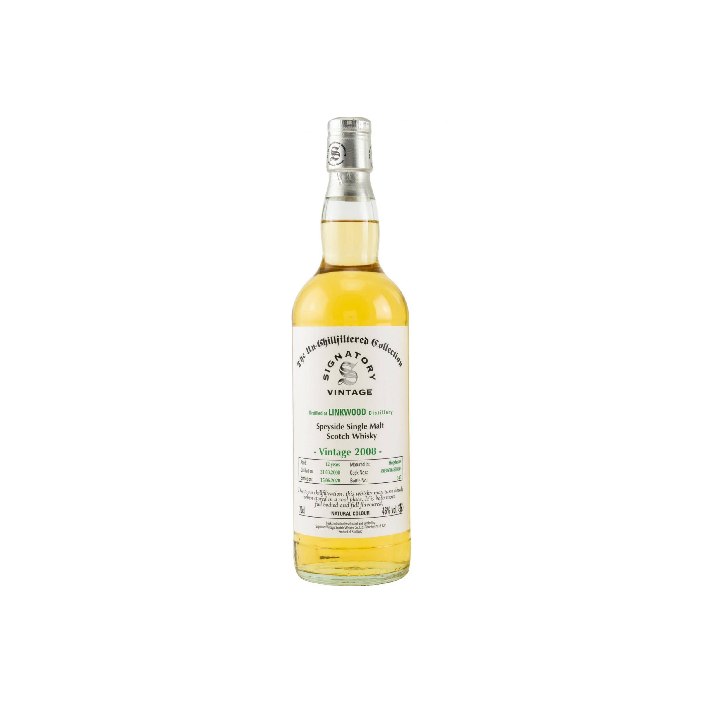 Linkwood The Un-Chillfiltered Collection 2008 12 Years Single Malt Whisky 2