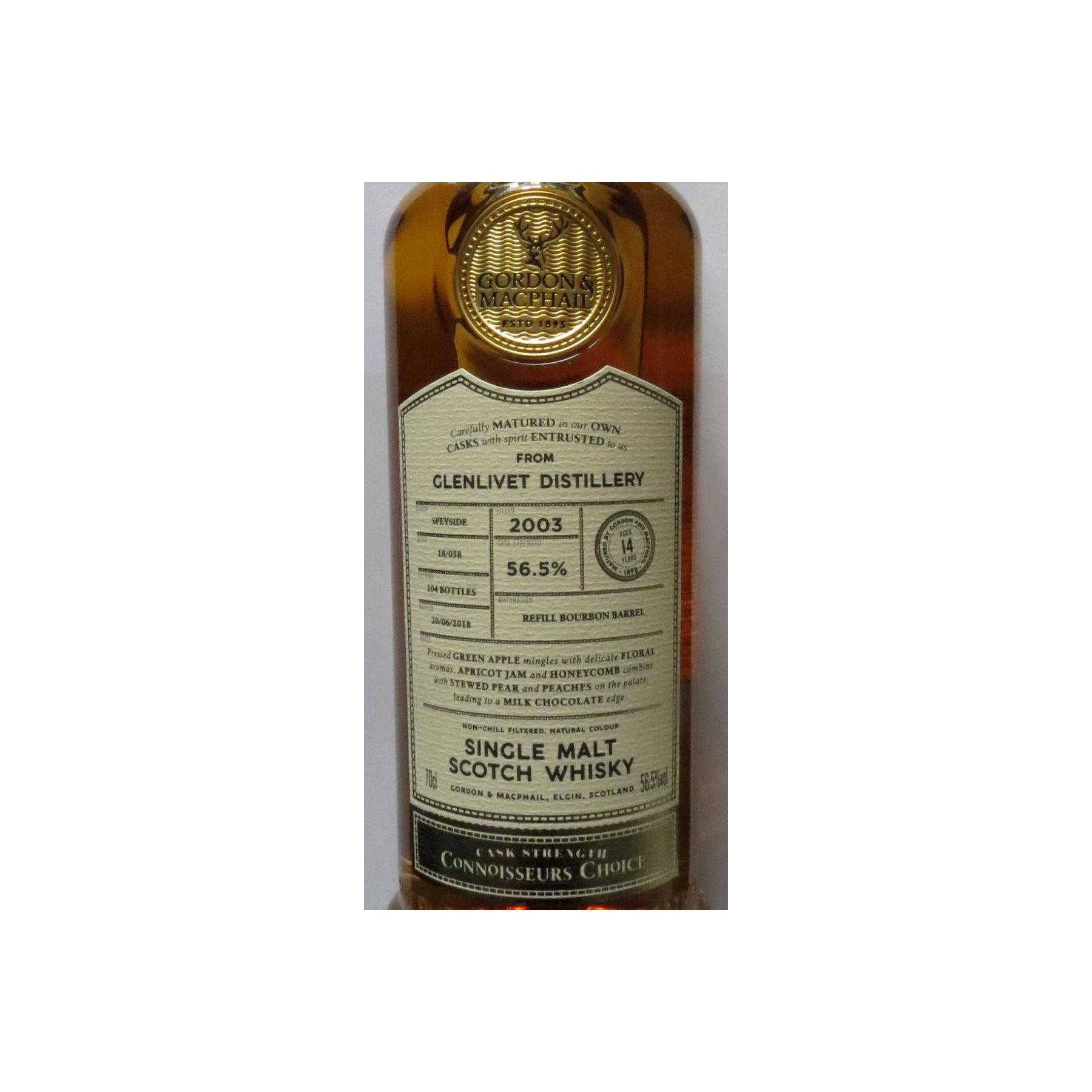 The Glenlivet Connoisseurs Choice - Cask Strength 2003 14 Years Single Malt Whisky 2