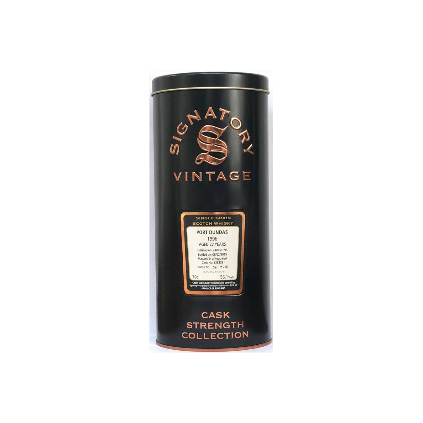 Port Dundas Cask Strength Collection 1996 22 Years Single Grain Whisky 3