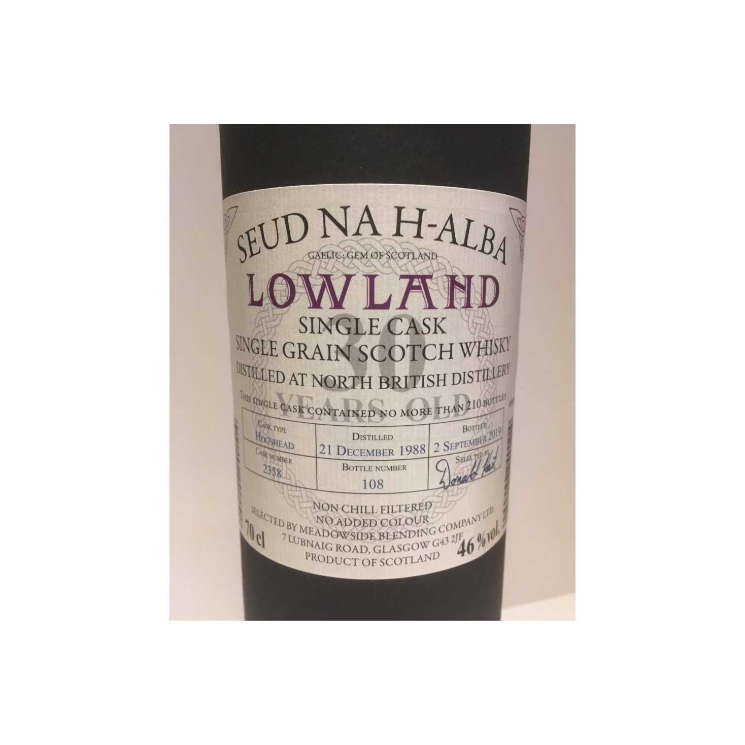 North British 1988 30 Years Single Grain Whisky 2