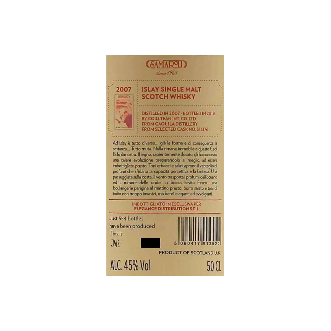 Caol Ila 2007 11 Years Single Malt Whisky 3