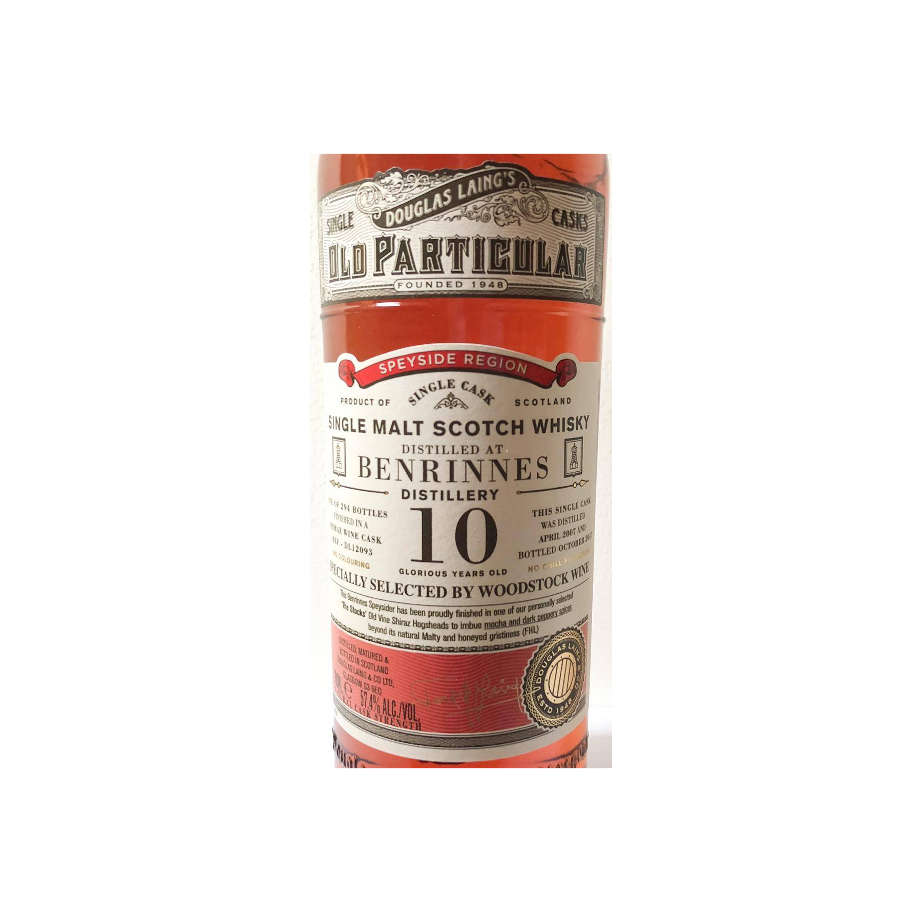 Benrinnes Old Particular 2007 10 Years Single Malt Whisky 2