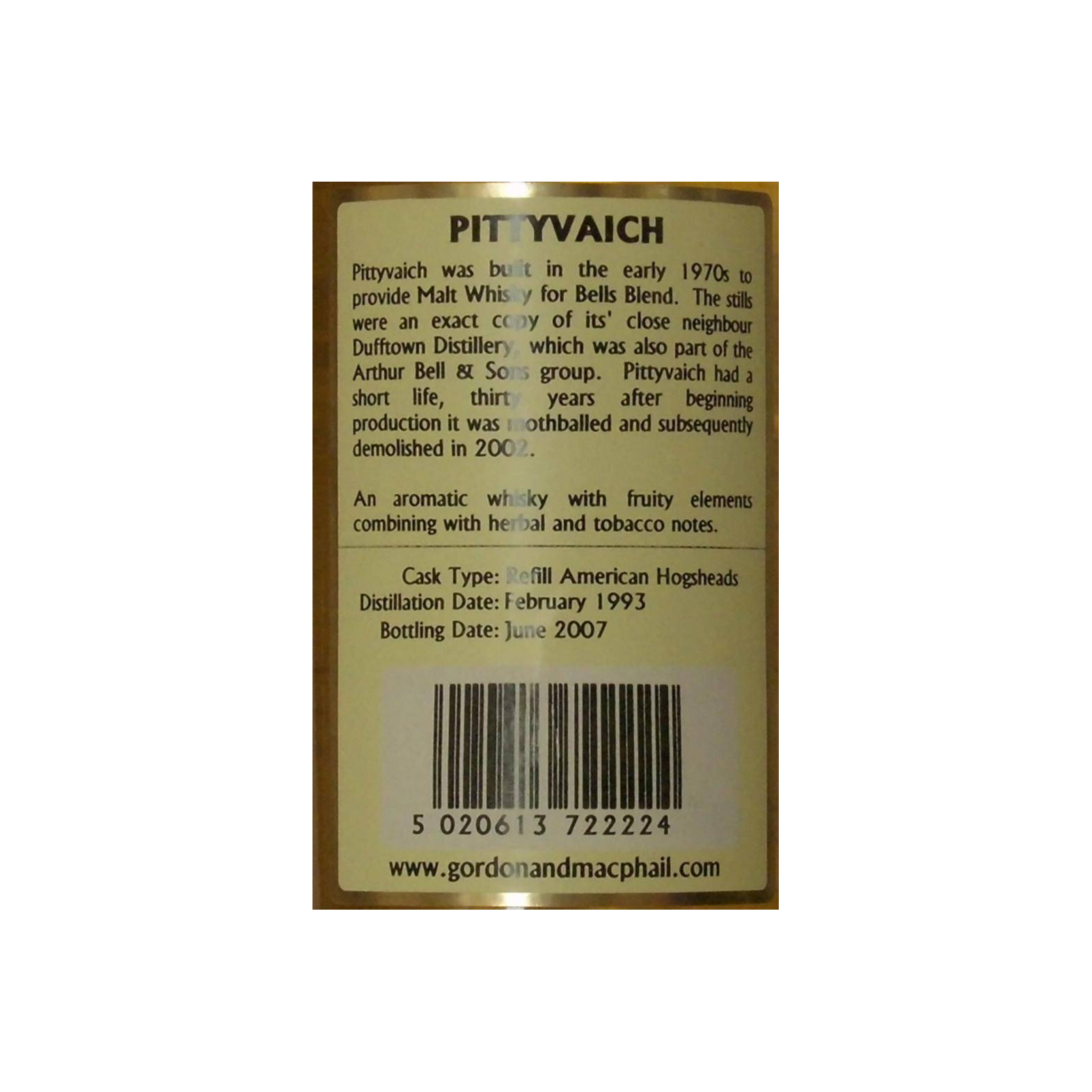 Pittyvaich Connoisseurs Choice 1993 14 Years Single Malt Whisky 3