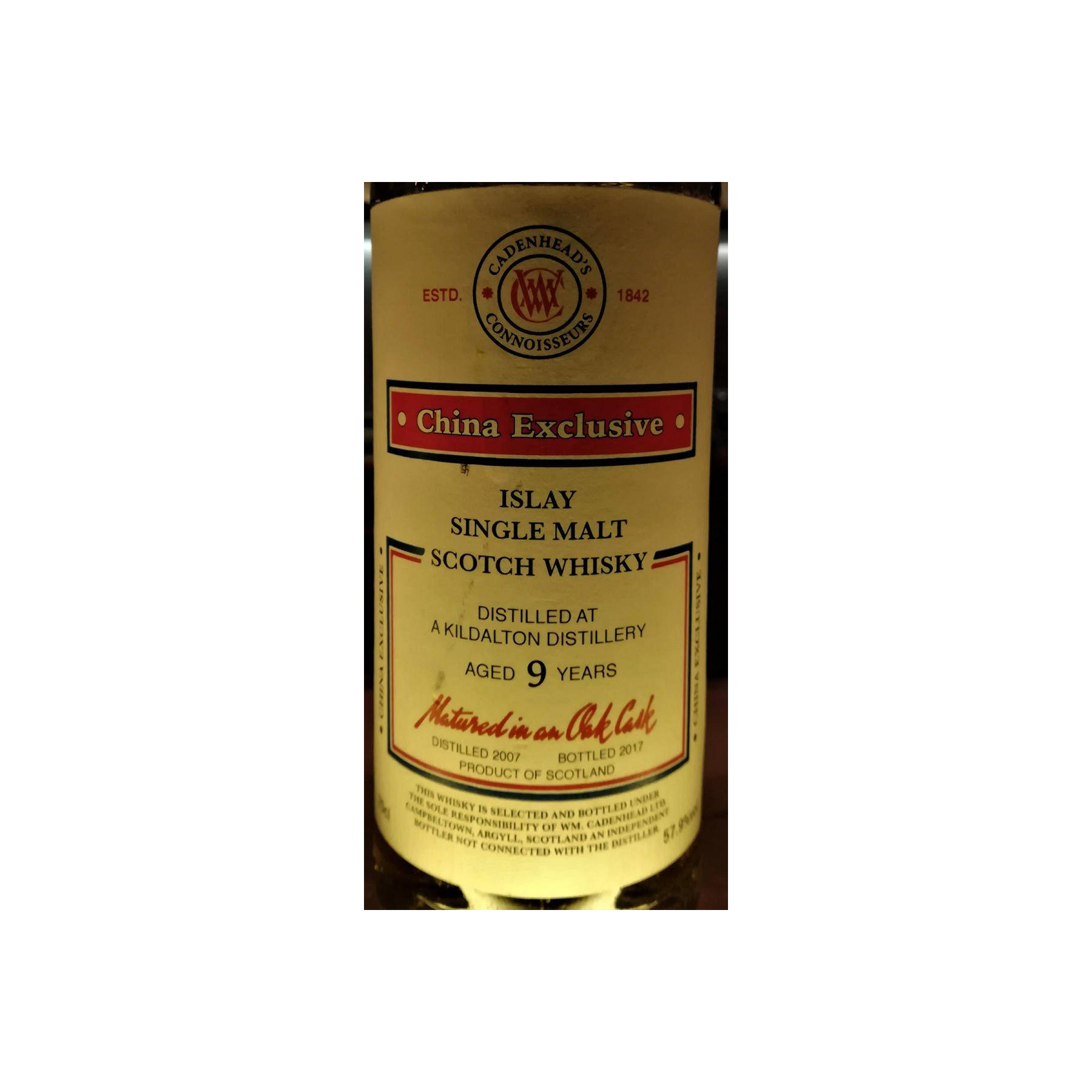 Cadenhead 2007 9 Years Single Malt Whisky