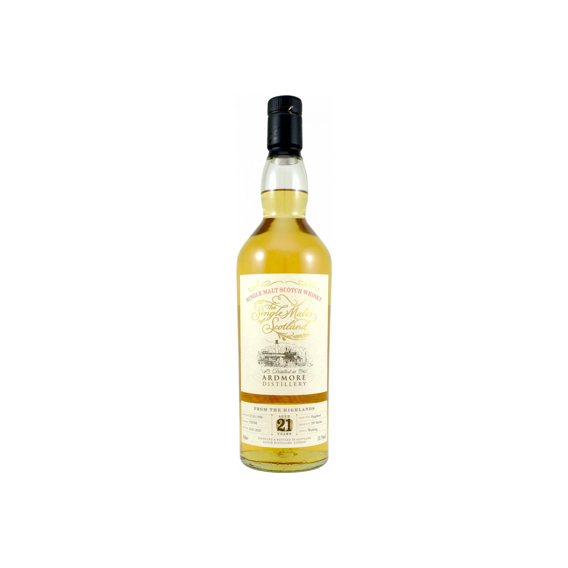 Ardmore The Single Malts of Scotland 1998 21 Years Single Malt Whisky