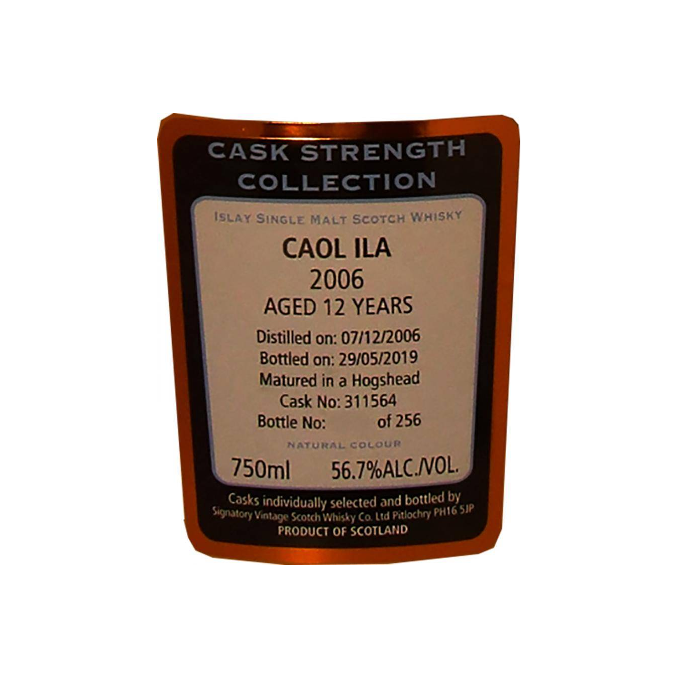 Caol Ila Cask Strength Collection 2006 12 Years Single Malt Whisky 2