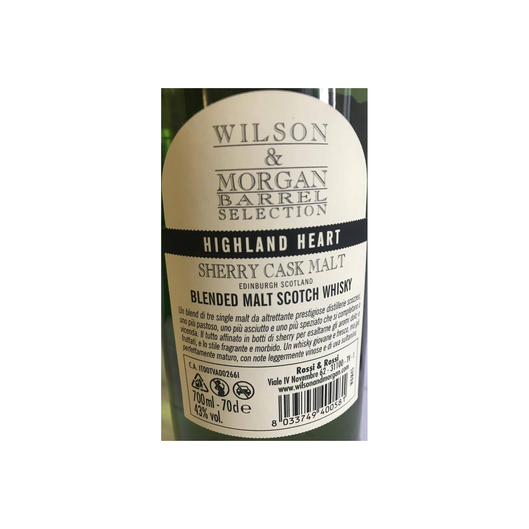 Wilson & Morgan 2009 8 Years Blended Malt Whisky 3