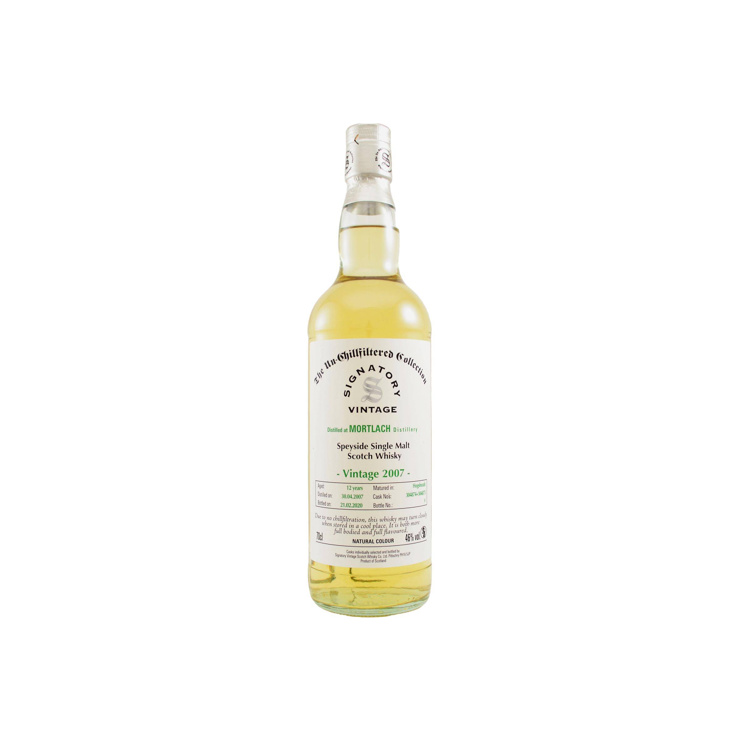 Mortlach The Un-Chillfiltered Collection 2007 12 Years Single Malt Whisky