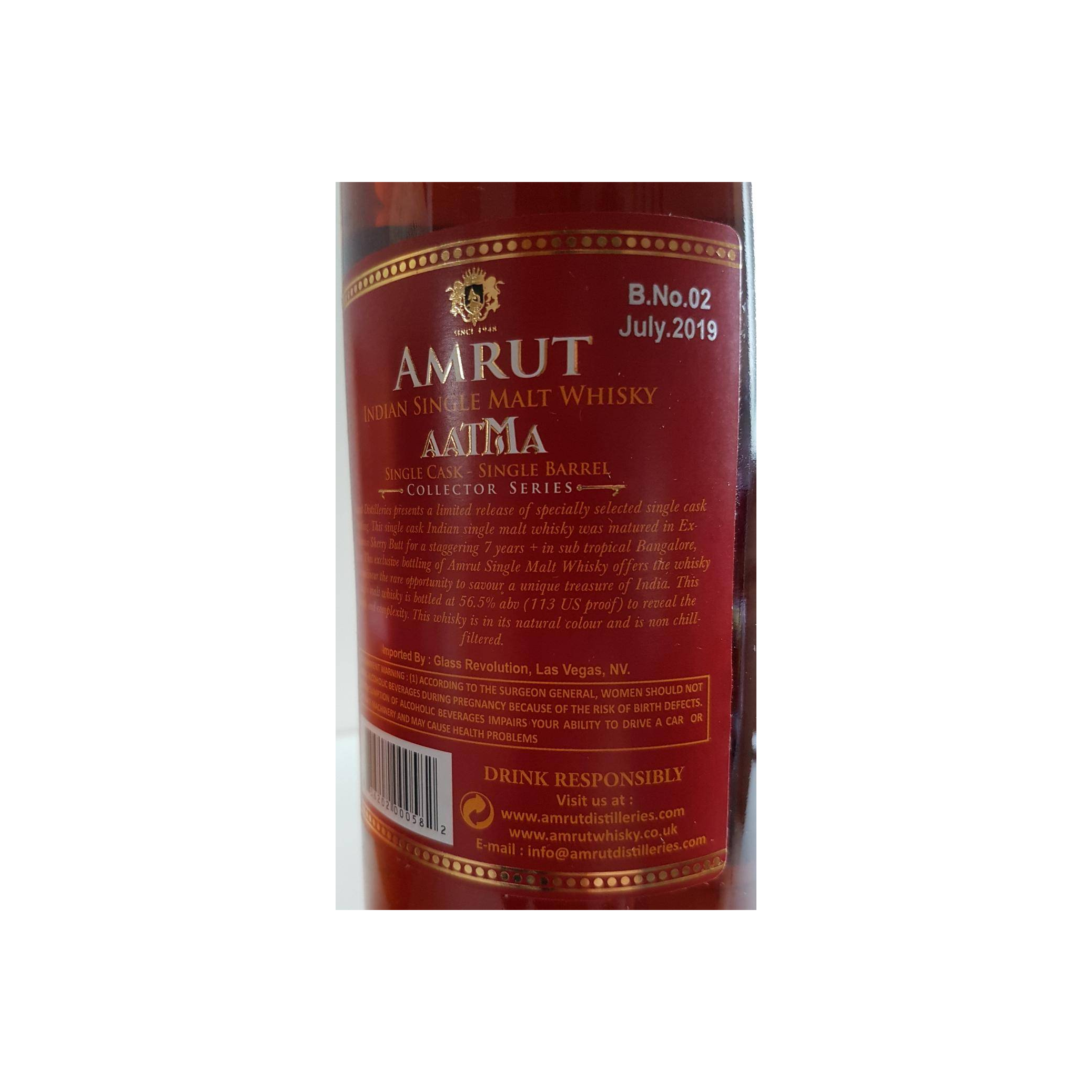 Amrut 2012 7 Years Single Malt Whisky 3