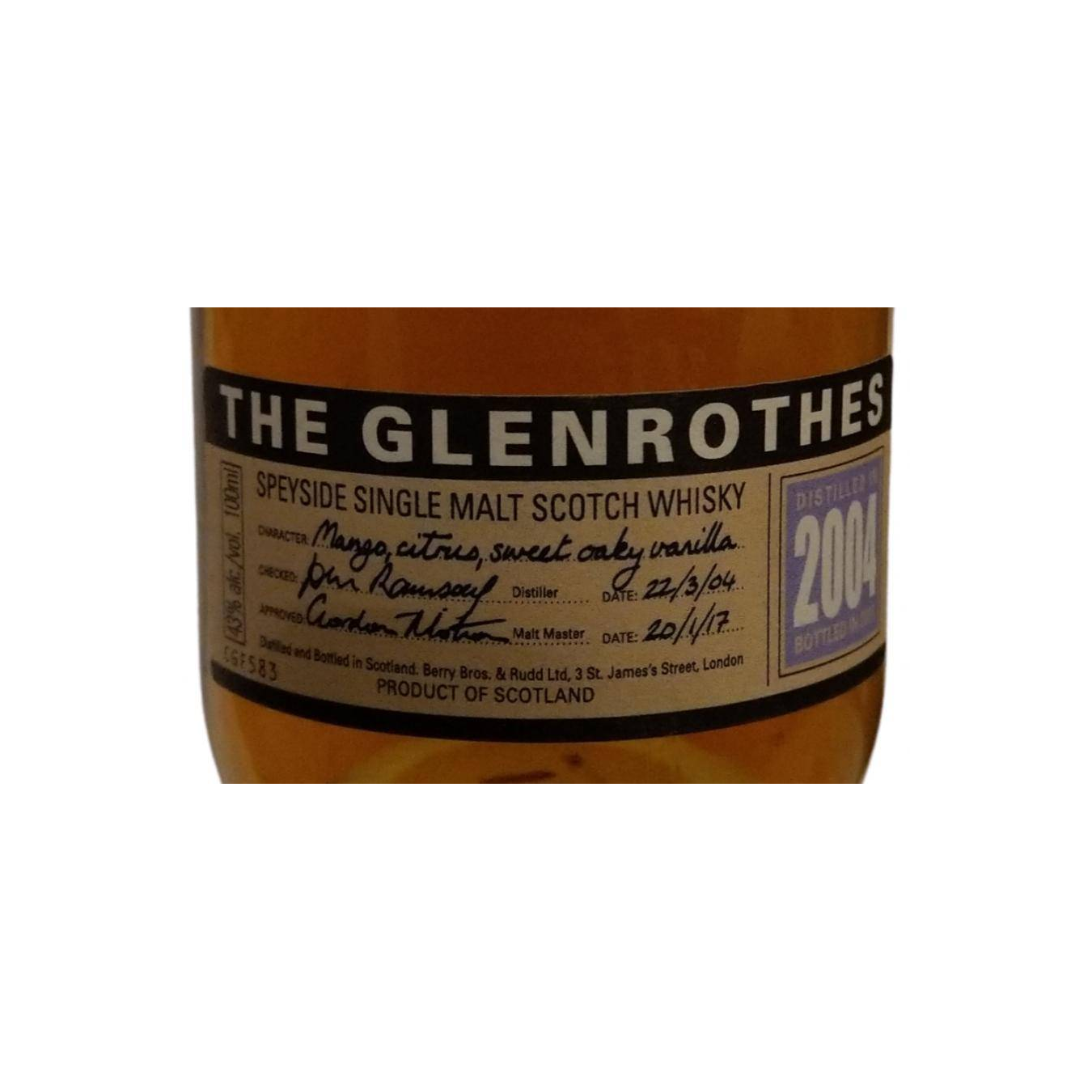 The Glenrothes 2004 12 Years Single Malt Whisky