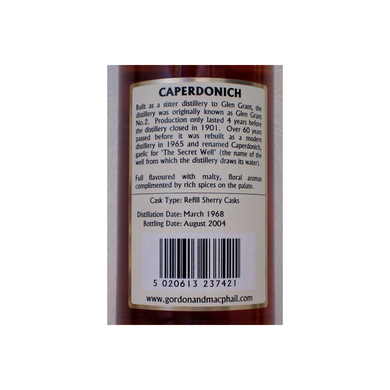 Caperdonich Connoisseurs Choice 1968 36 Years Single Malt Whisky 2