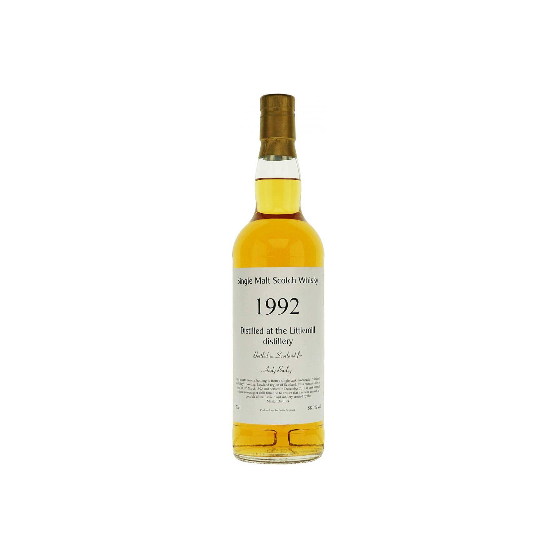 Littlemill Private Bottling 1992 20 Years Single Malt Whisky