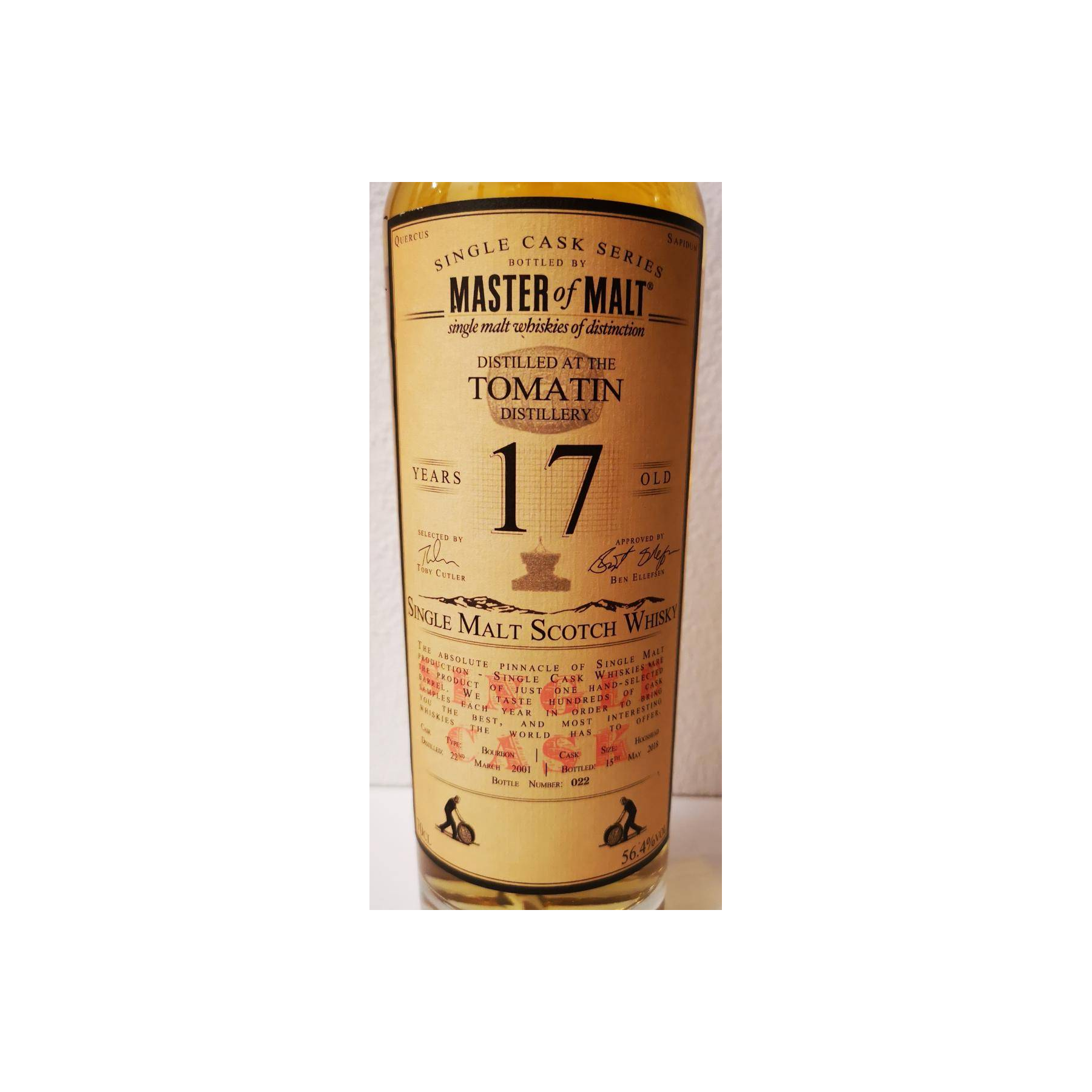 Tomatin Single Cask 2001 17 Years Single Malt Whisky 2