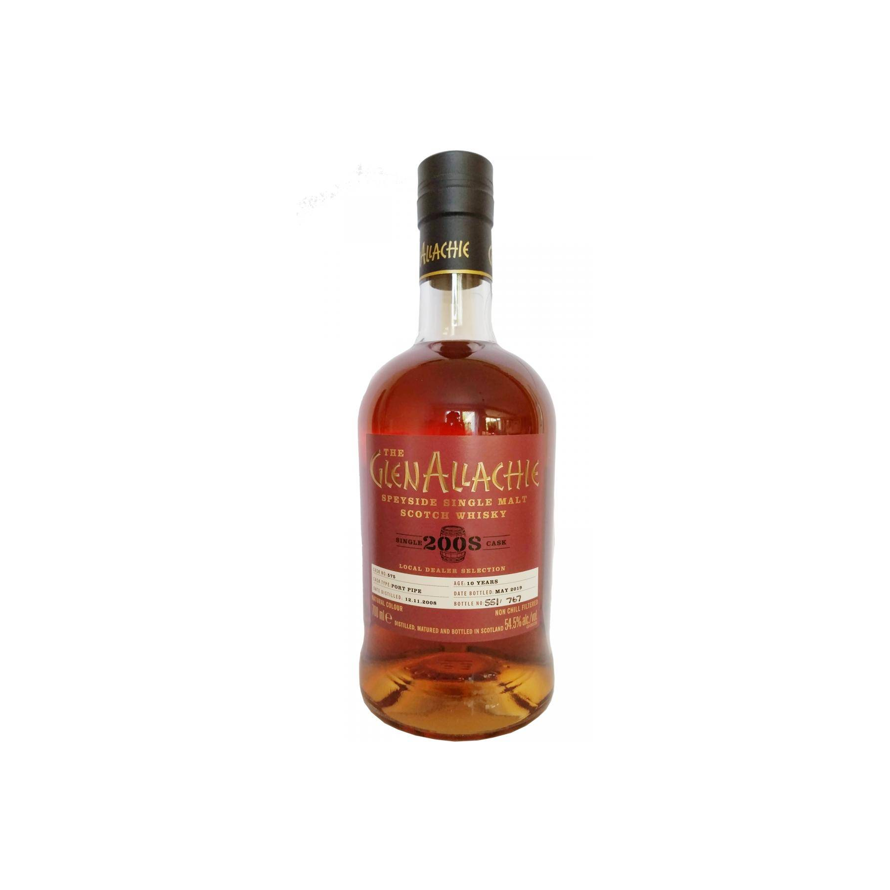 The GlenAllachie Single Cask 2008 10 Years Single Malt Whisky