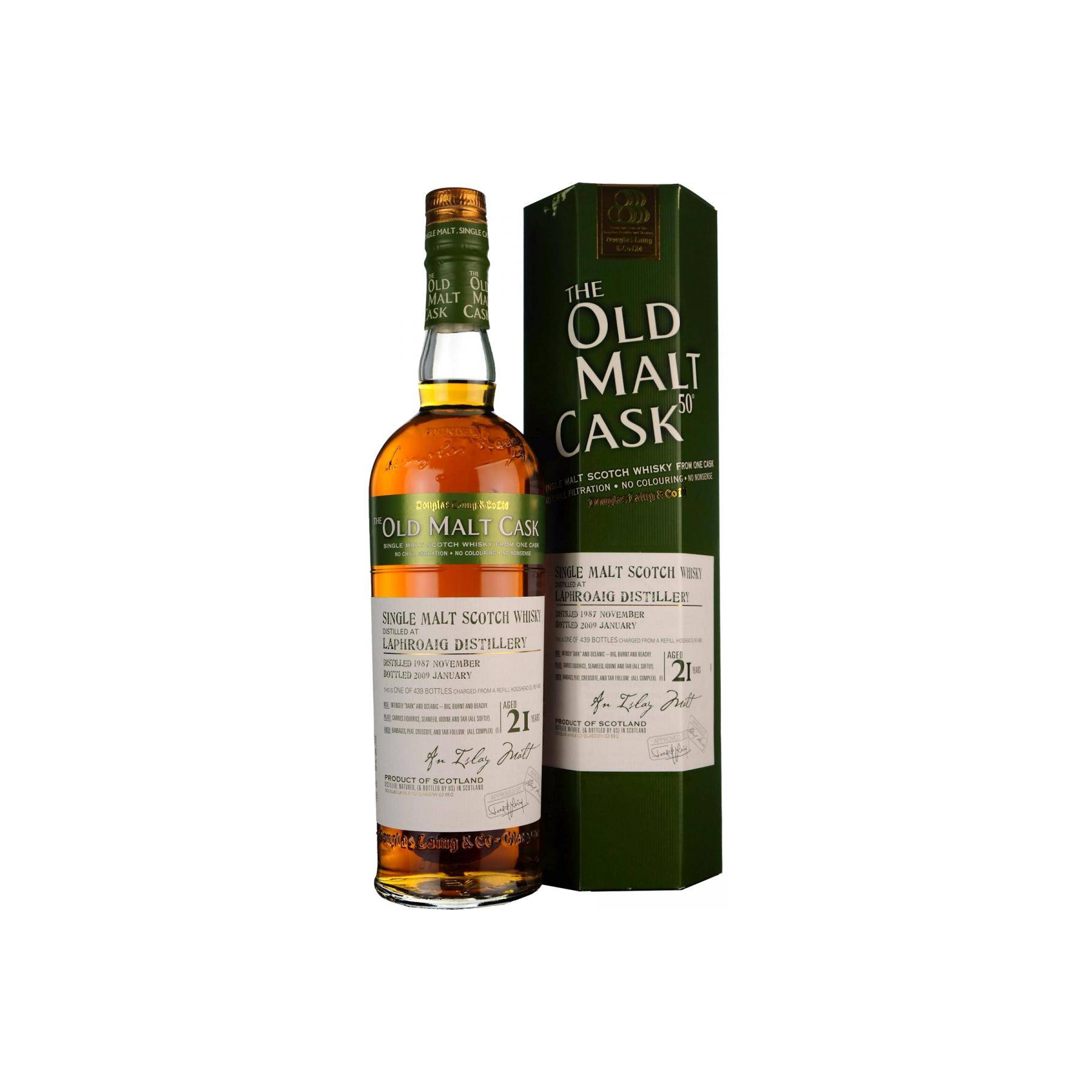 Laphroaig Old Malt Cask 1987 21 Years Single Malt Whisky 3