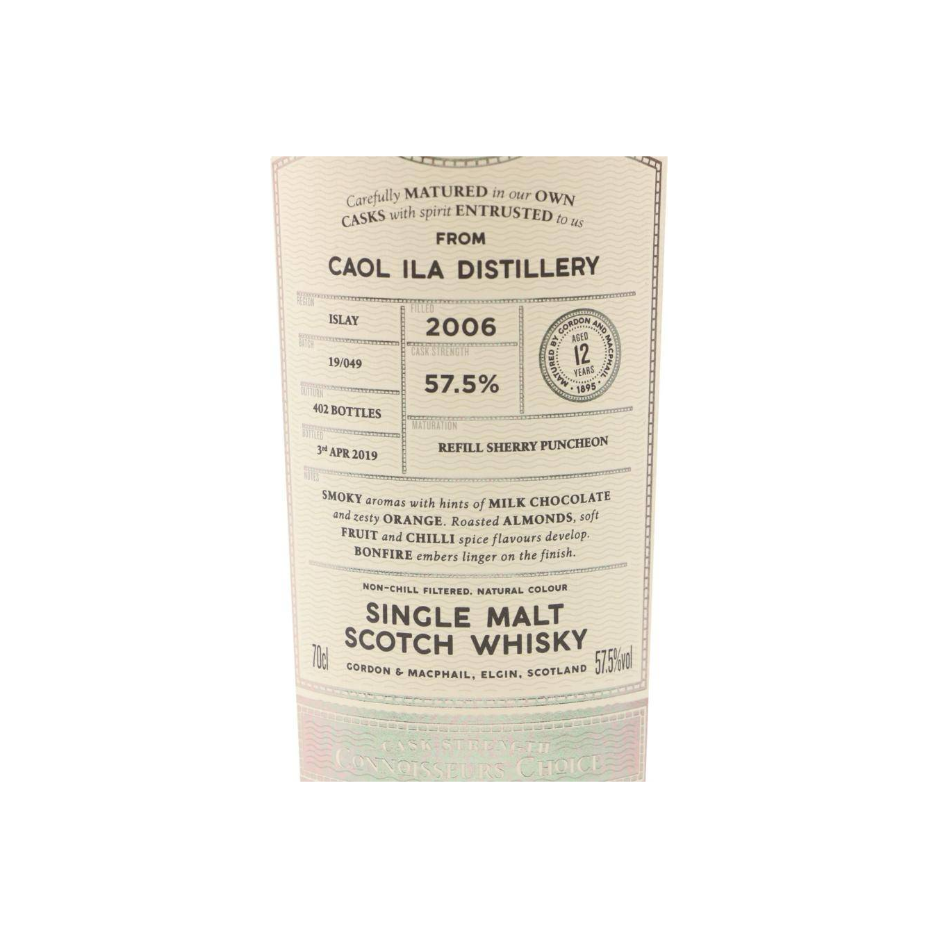 Caol Ila Connoisseurs Choice - Cask Strength 2006 12 Years Single Malt Whisky 3