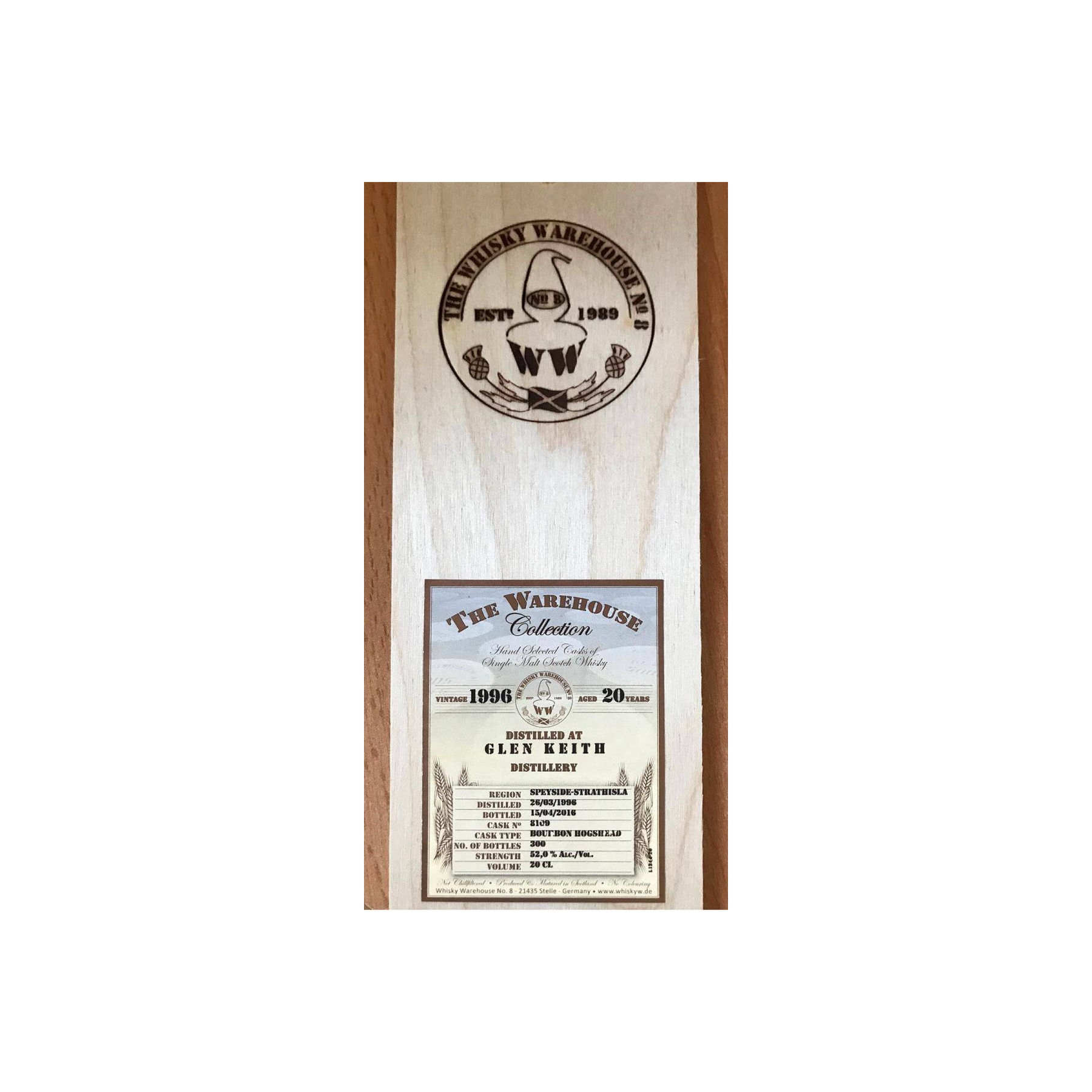 Glen Keith 1996 20 Years Single Malt Whisky 2