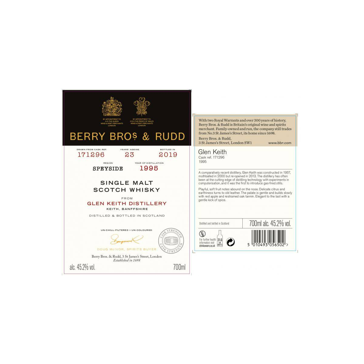 Glen Keith 1995 23 Years Single Malt Whisky 2