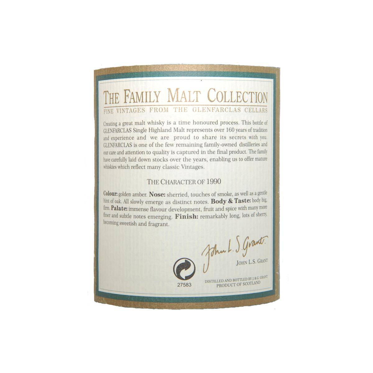 Glenfarclas 1990 15 Years Single Malt Whisky 3