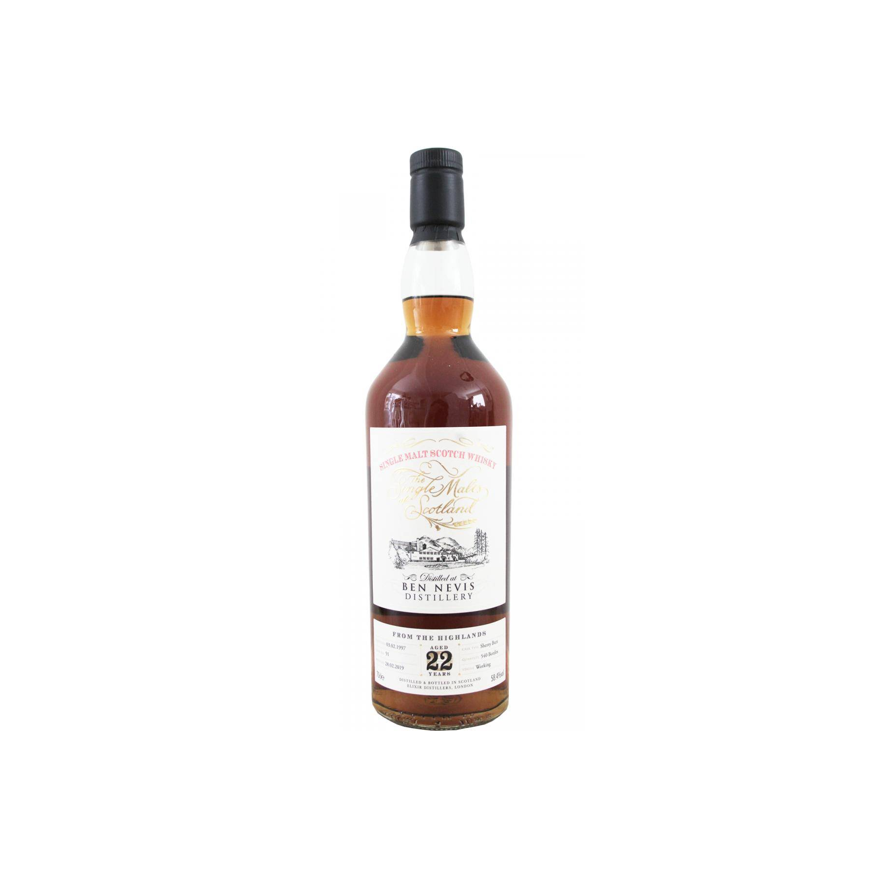 Ben Nevis The Single Malts of Scotland 1997 22 Years Single Malt Whisky