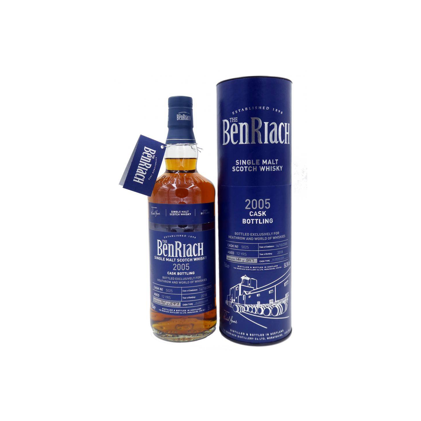 BenRiach Individual Cask Bottling 2005 12 Years Single Malt Whisky 2