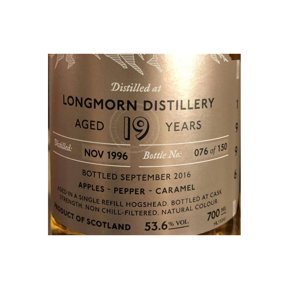 Longmorn 1996 19 Years Single Malt Whisky