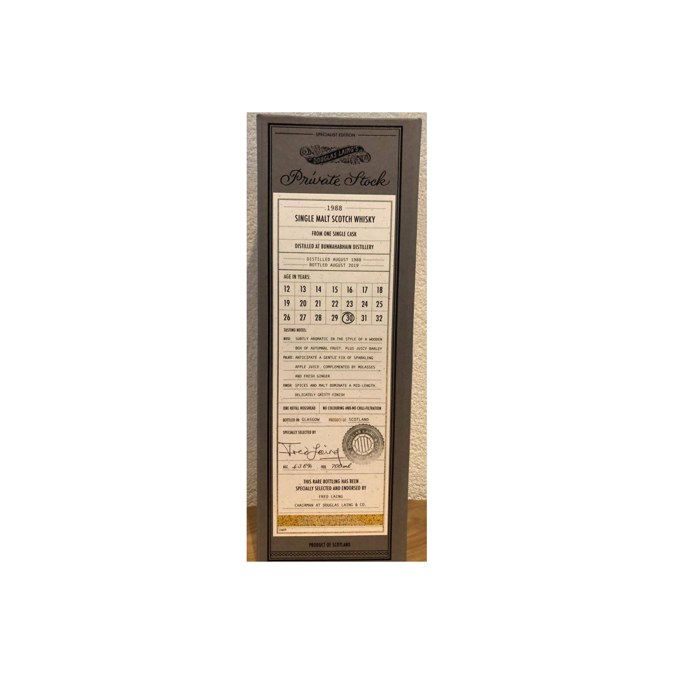 Bunnahabhain 1988 30 Years Single Malt Whisky 3