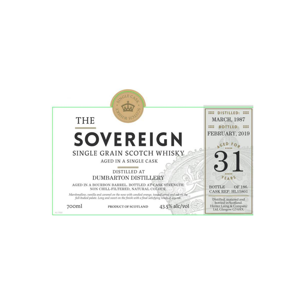 Dumbarton 1987 31 Years Single Grain Whisky 2
