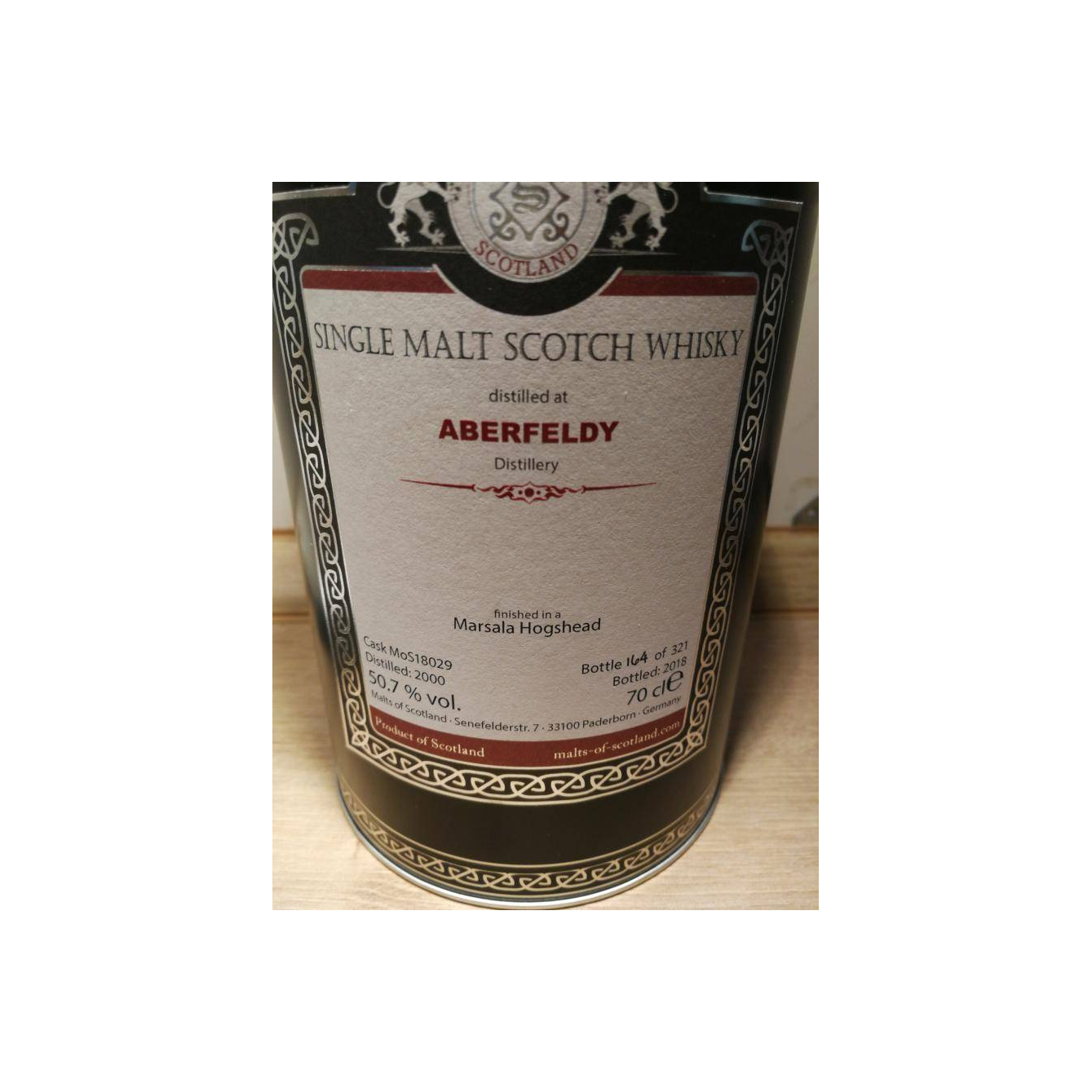 Aberfeldy 2000 18 Years Single Malt Whisky