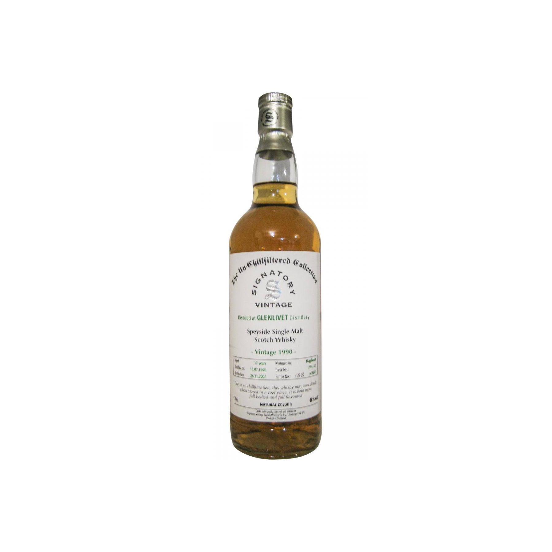 The Glenlivet The Un-Chillfiltered Collection 1990 17 Years Single Malt Whisky