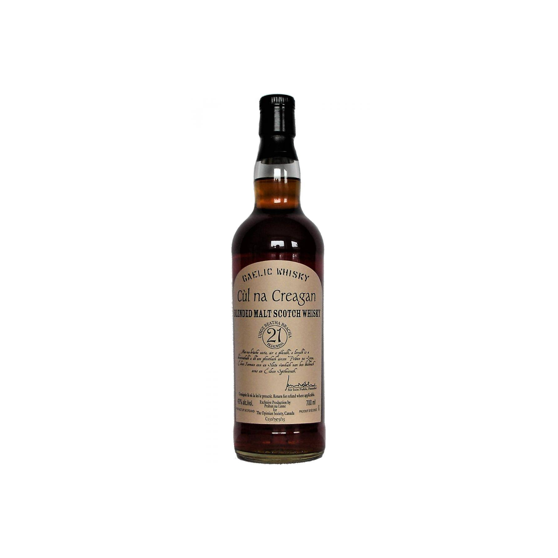 Pràban na Linne 21 Years Blended Malt Whisky