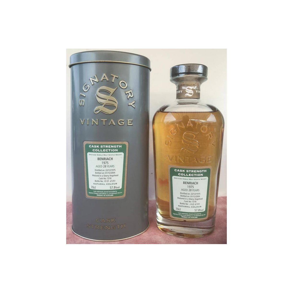 BenRiach Cask Strength Collection 1975 28 Years Single Malt Whisky 2