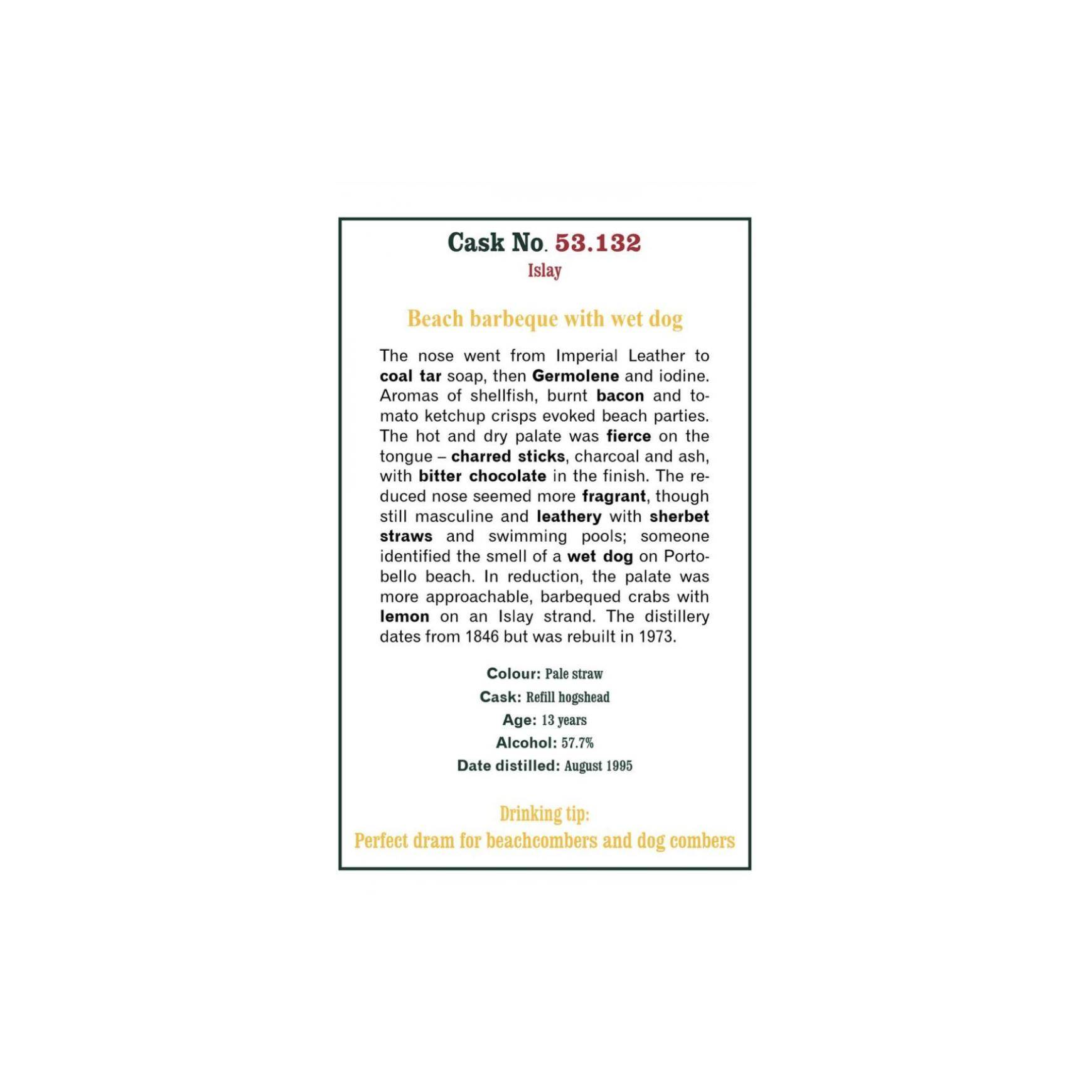 The Scotch Malt Whisky Society 1995 13 Years Single Malt Whisky