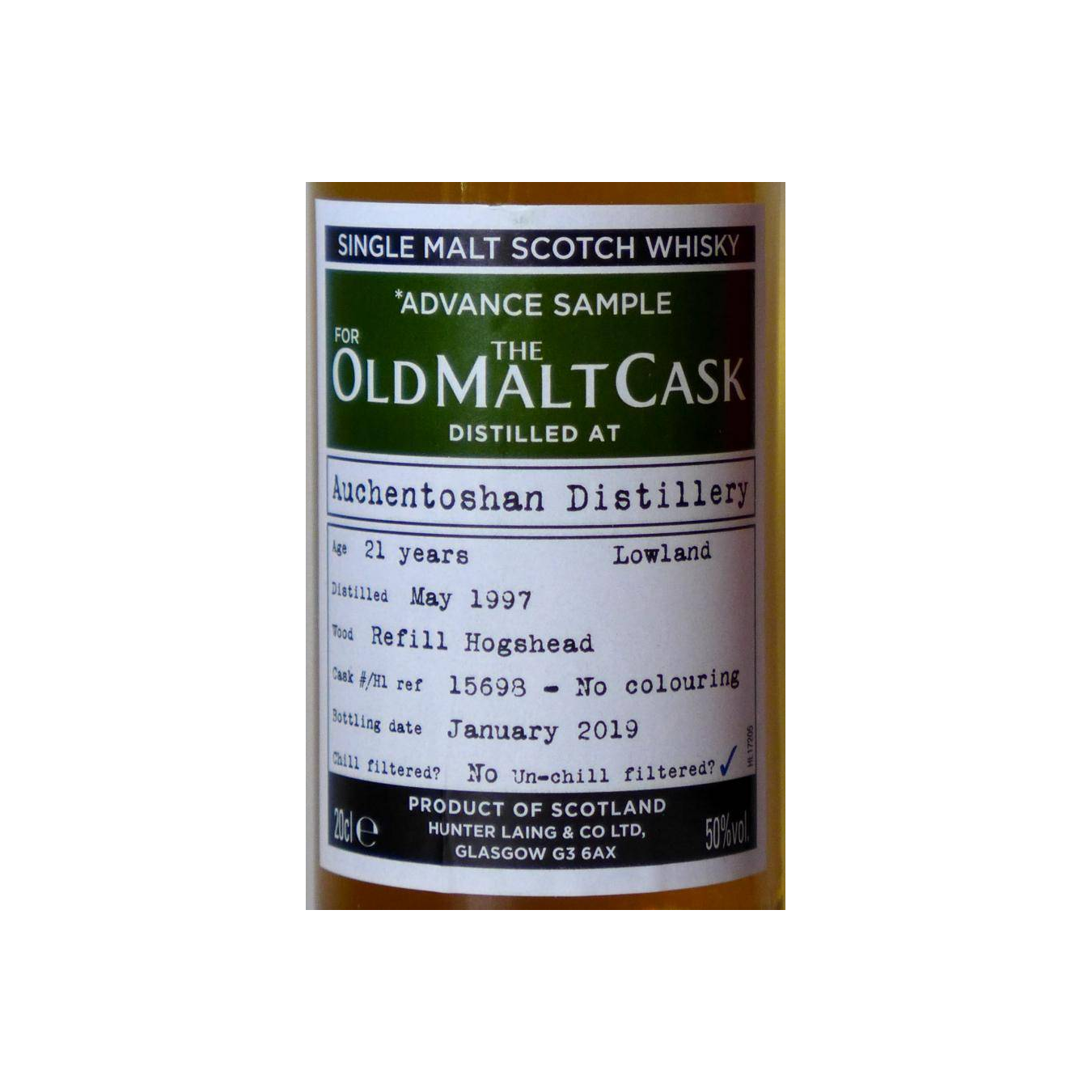 Auchentoshan 1997 21 Years Single Malt Whisky 2