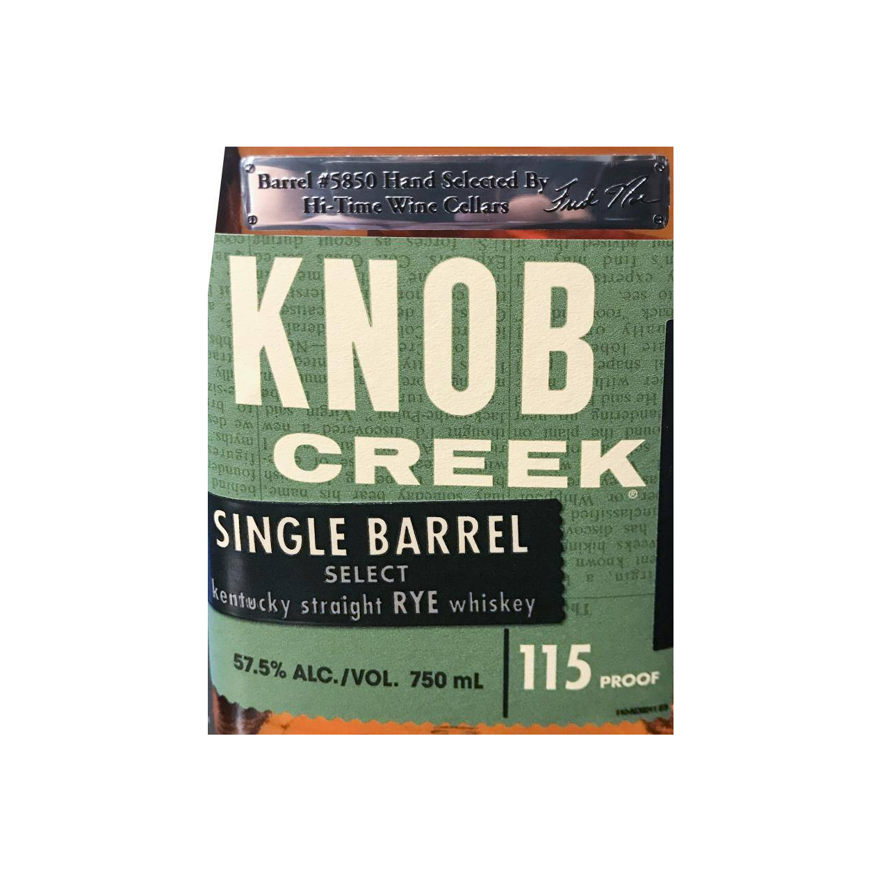 Knob Creek Rye Whisky