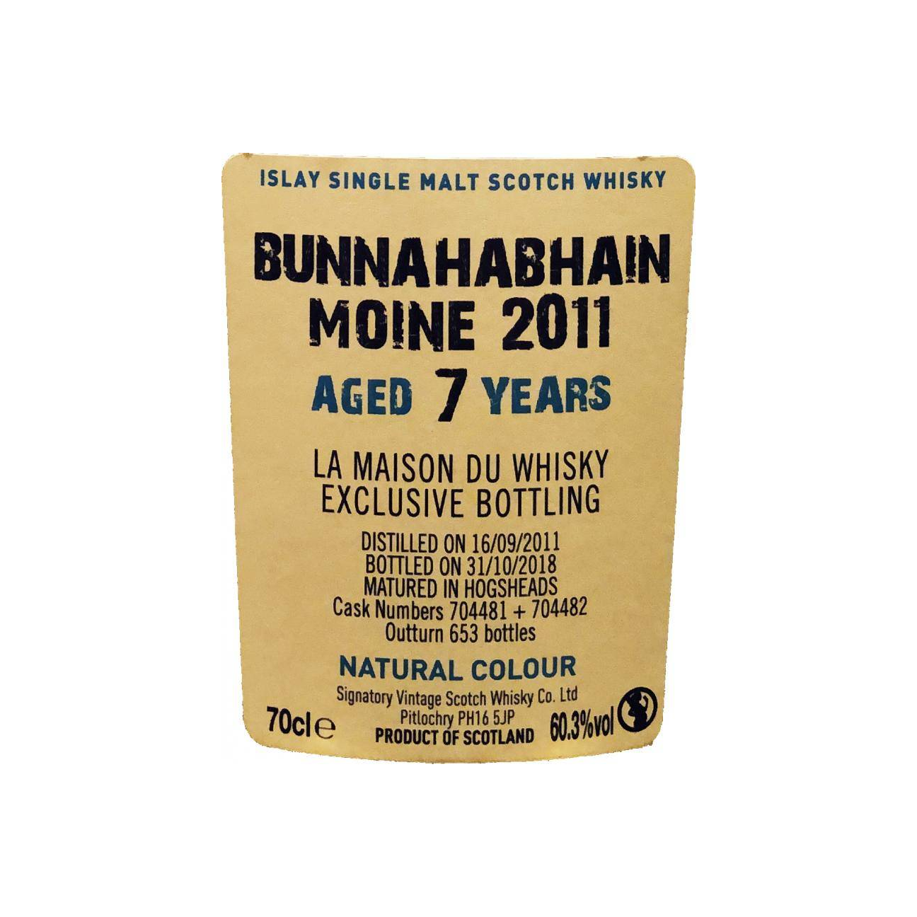 Bunnahabhain 2011 7 Years Single Malt Whisky 2