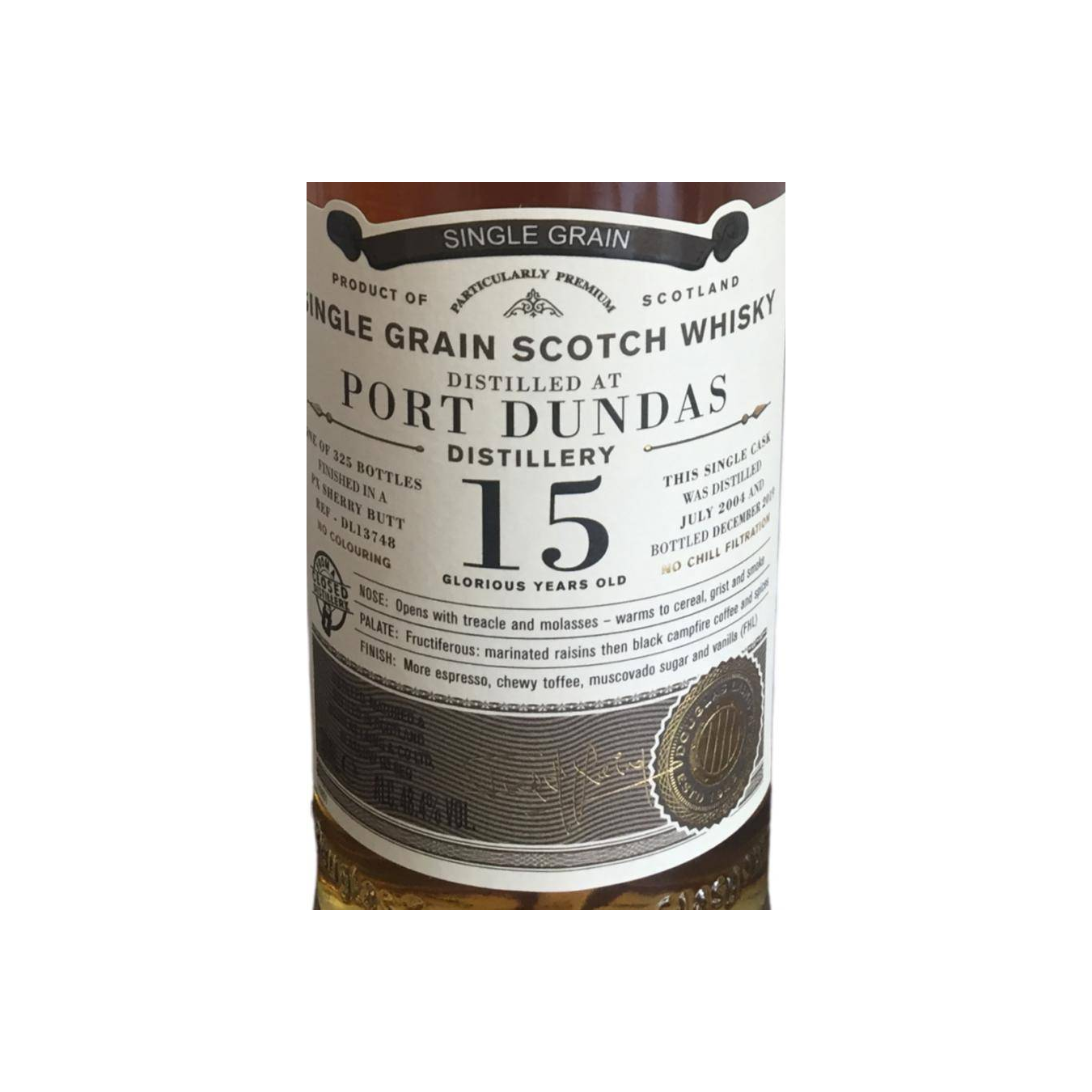 Port Dundas Old Particular 2004 15 Years Single Grain Whisky