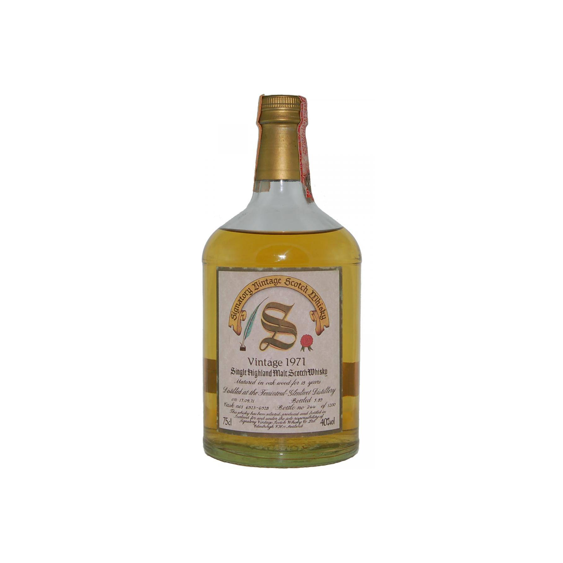 Tomintoul Vintage Collection - Dumpy 1971 18 Years Single Malt Whisky