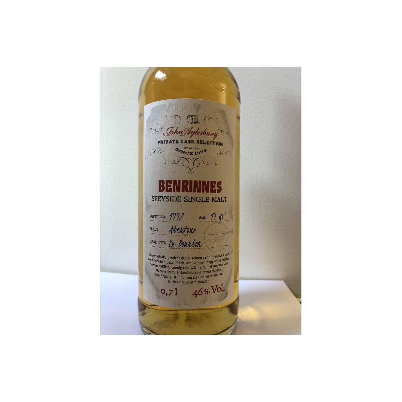 Benrinnes 1997 19 Years Single Malt Whisky 2