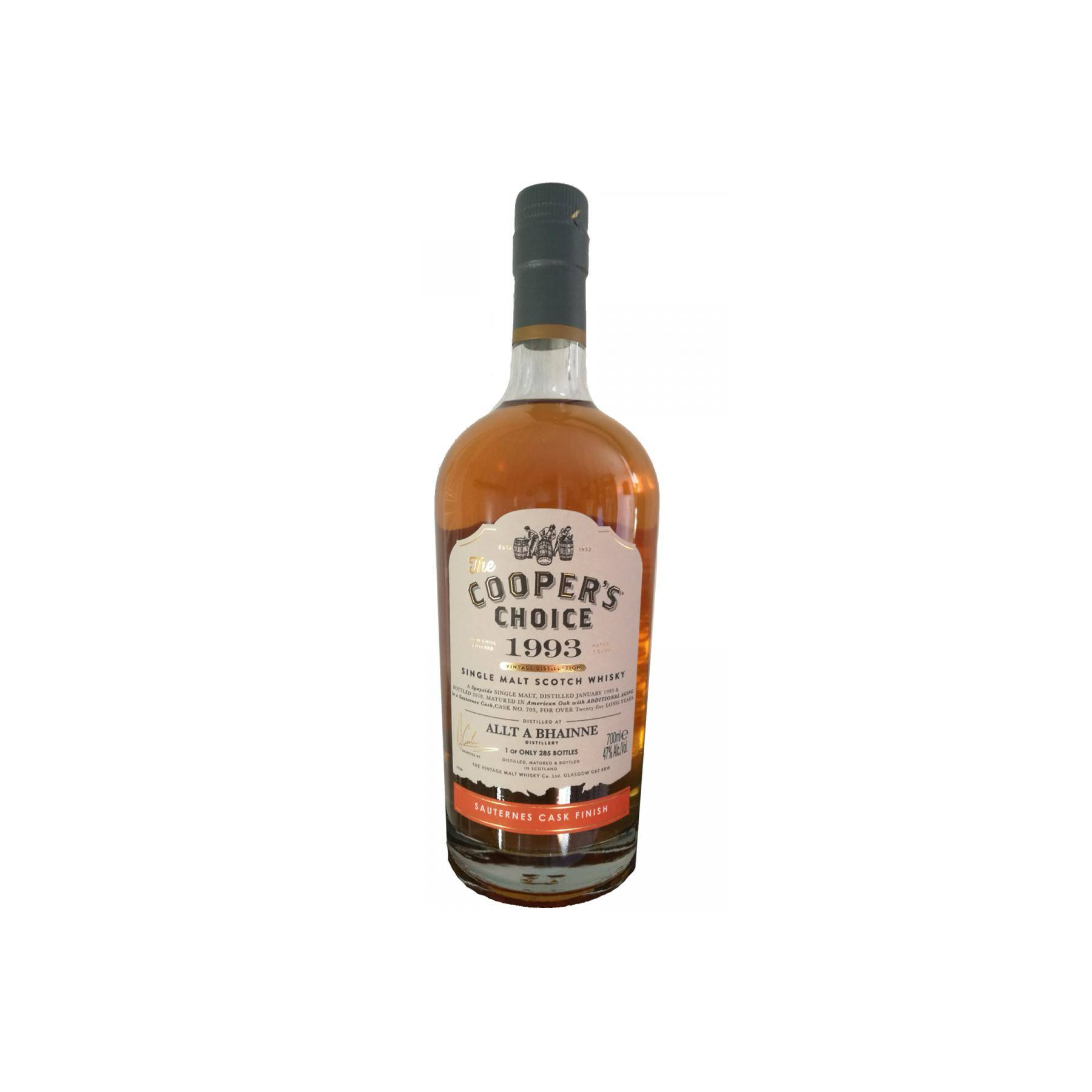 Allt-A-Bhainne The Cooper's Choice 1993 25 Years Single Malt Whisky 2