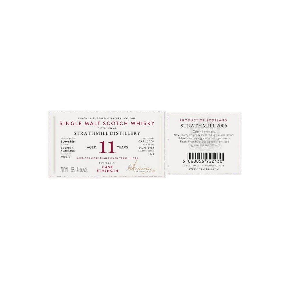 Strathmill 2006 11 Years Single Malt Whisky 2