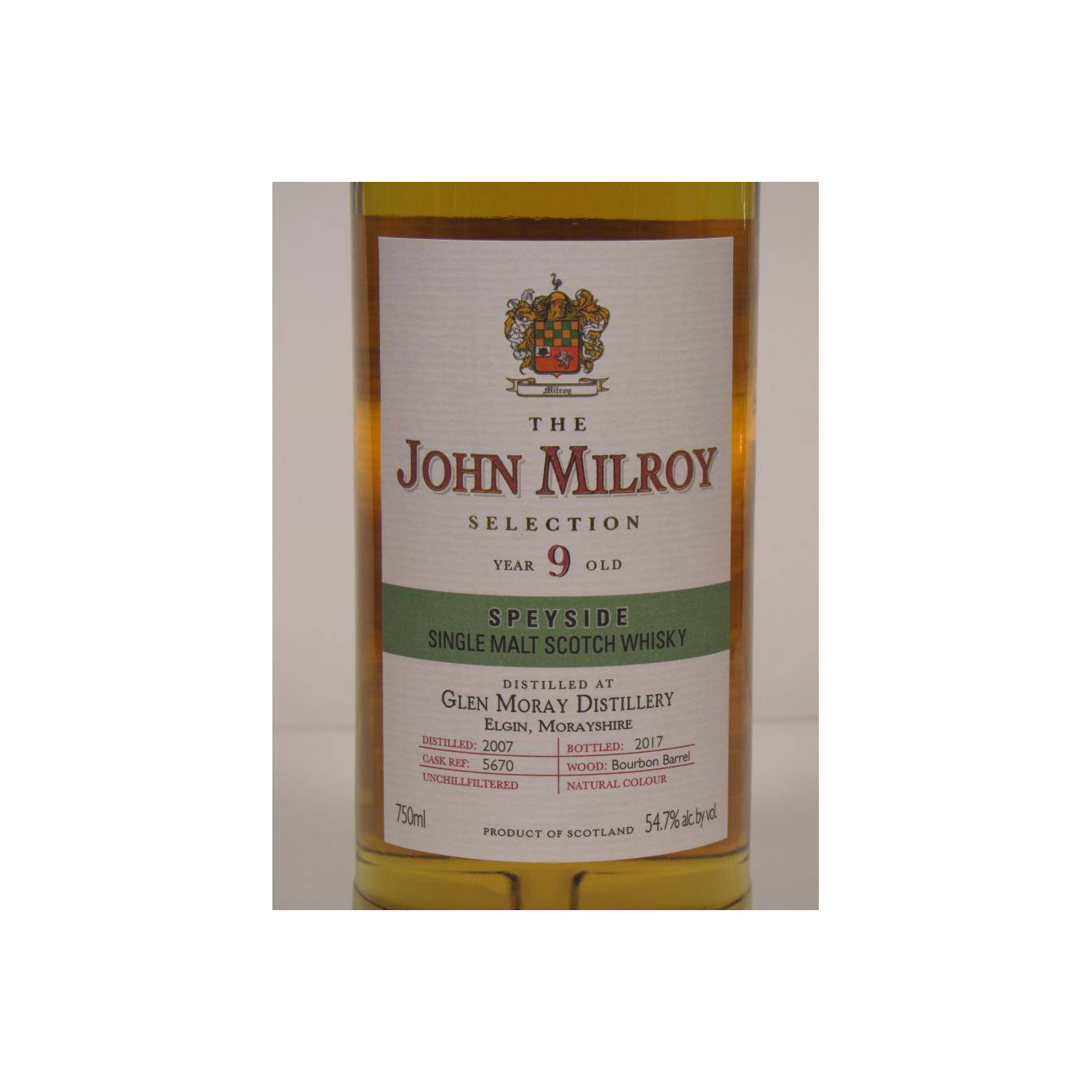Glen Moray 2007 9 Years Single Malt Whisky 2